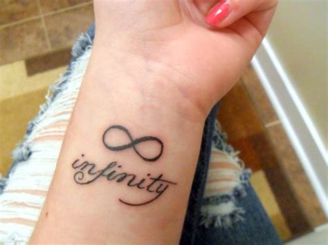 infinity tattoo with text on wrist | Infinity tattoo designs… | Flickr