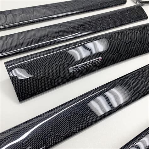 C5 Audi A6/S6 black honeycomb carbon fiber interior trim set in 2020 | Carbon fiber, Interior ...