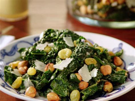 Tuscan Kale Salad with Anchovy Dressing Recipe | Valerie Bertinelli | Food Network