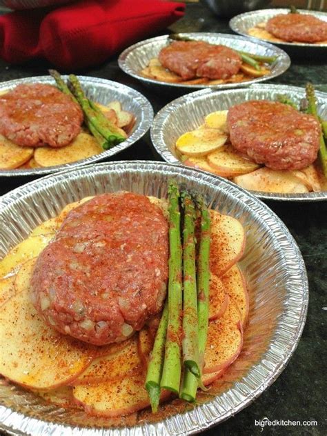 Hobo Dinners Using Foil Pie Pans: Cover with Foil, and Bake at 400 ...