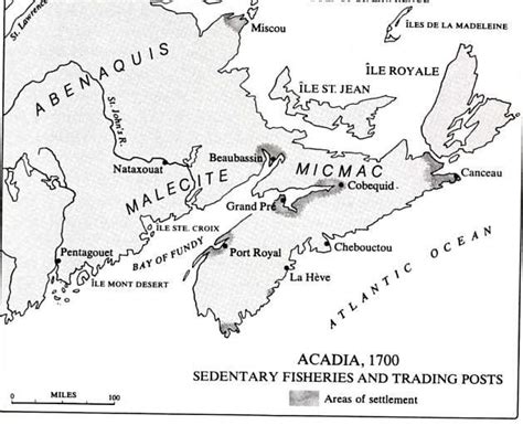 Acadians Map