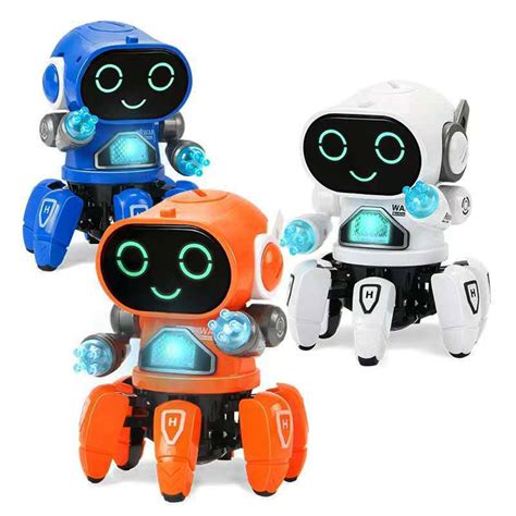 DIY 6-Legged Smart RC Robot Toy Sing Dance Robot Toy With Colorful Light – Alexnld.com