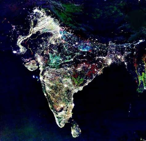 An Astronaut Shares A Pic Of India During Diwali From Space, And This Time It's Real!