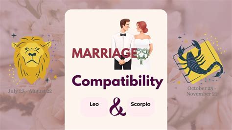 Leo & Scorpio | MARRIAGE COMPATIBILITY - YouTube