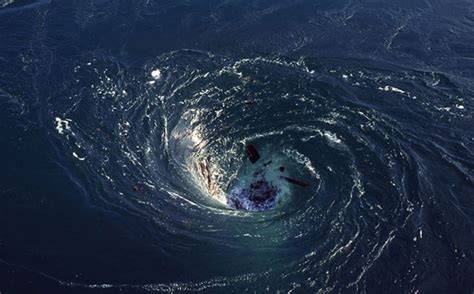 "Old Sow" maelstrom in the Bay of Fundy (between Nova Scotia, New Brunswick, and Maine. 200-250 ...