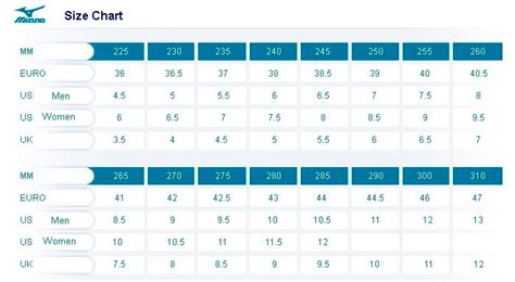 Mizuno Golf Shoes Size Chart - lunagruyere