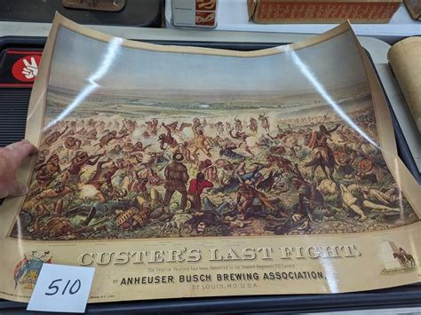 Anheuser Busch Custer's Last Stand Poster | Live and Online Auctions on ...