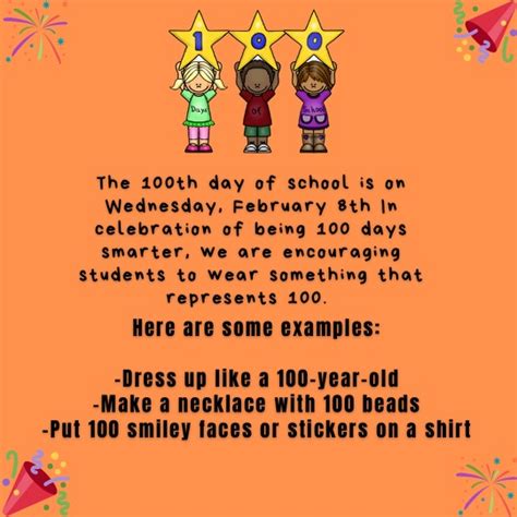 Let’s Celebrate the 100th Day of School!/ Celebremos el Dia 100 de Escuela! – Magrill EC/PK/K School