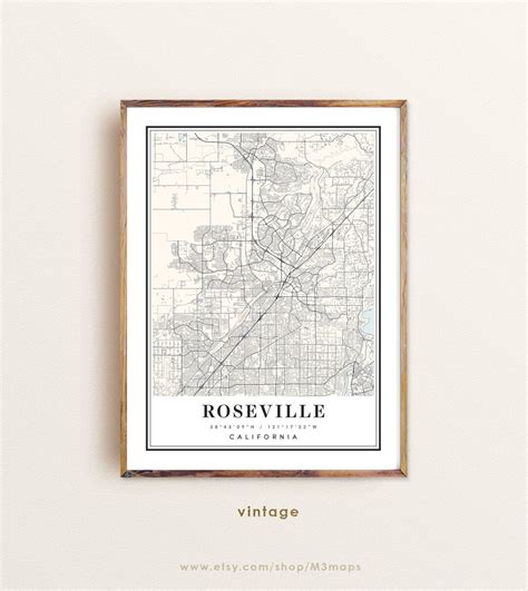 Roseville California Map, Roseville CA Map, Roseville City Map ...