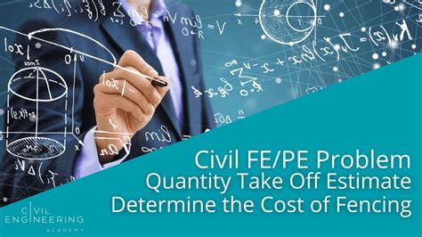 Civil FE/PE Problem - Quantity Take Off Estimate - Determine the Cost of Fencing | Civil ...