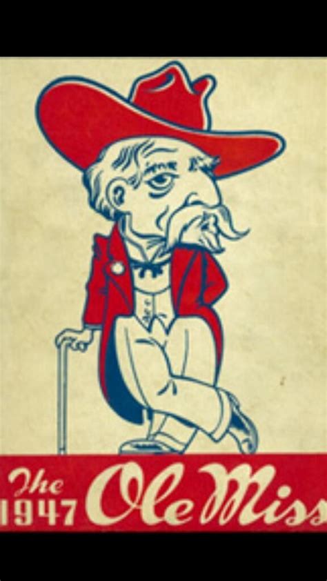 University of Mississippi - Colonel Reb, Ole Miss Rebels mascot, as he originally appeared in ...