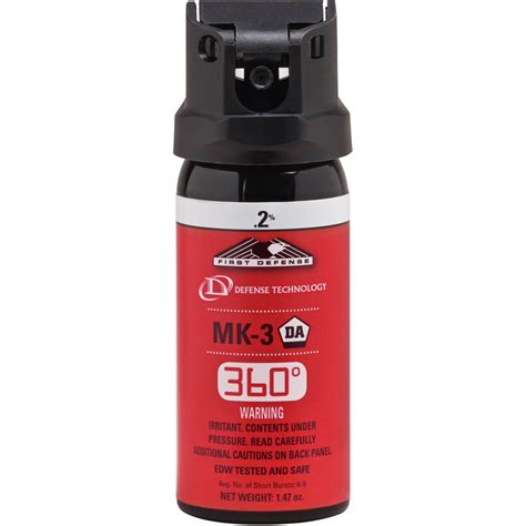 First Defense® 360° .2% MK-3 Stream OC Aerosol - Defense Technology