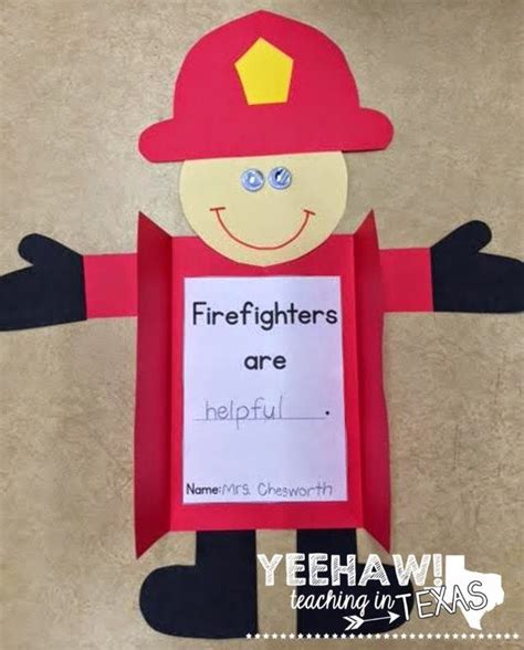 Yeehaw Teaching in Texas! | Firefighter crafts, Fire safety preschool ...