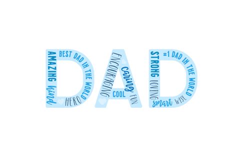 DAD Word Art SVG Cut file by Creative Fabrica Crafts · Creative Fabrica