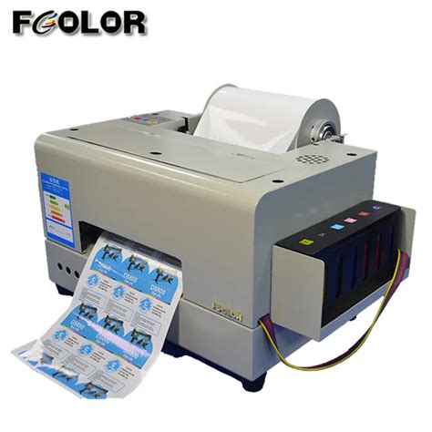 Fcolor Digital Color Label Printer Roll To Roll Sticker Machine Clear ...