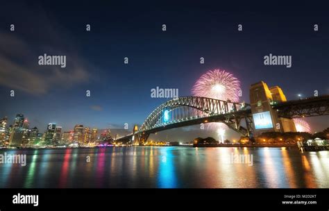 New Years Fireworks, Australia taken in 2015 Stock Photo - Alamy