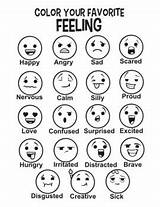 Emotions Coloring Pages sketch template