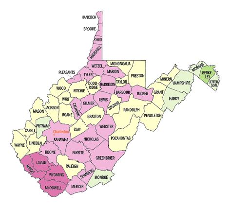 West Virginia: Population, percent change, 1990 to 2000