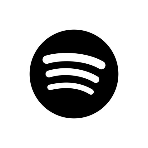 Black Spotify logo vector, Black Spotify symbol, Black Spotify icon ...