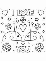 I Love You Coloring Pages sketch template