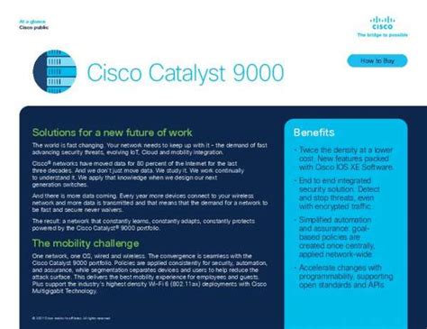 Cisco Catalyst 9000 at a Glance - Enterprise Technology International