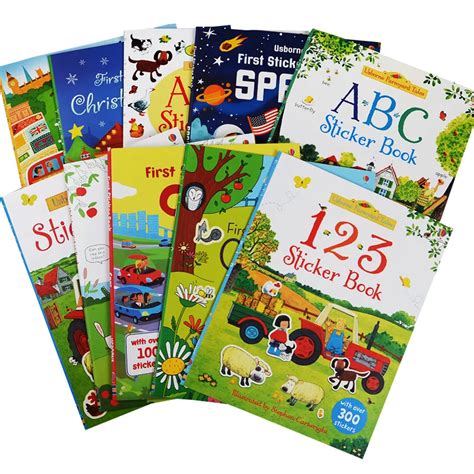 A4 size Children Cartoon Sticker books Kids English Story Book with Reusable Stickers Preschool ...