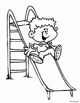 Kids Playing Coloring Pages sketch template