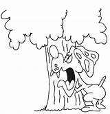 Dog Barking Coloring Page Pages sketch template