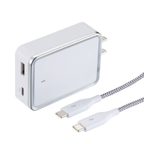 Blackweb White Dual Port USB Wall Charger with 3' USB-C Cable - Walmart.com - Walmart.com