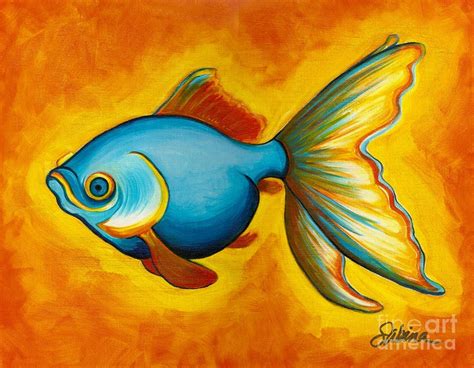 Simple Fish Painting at PaintingValley.com | Explore collection of ...