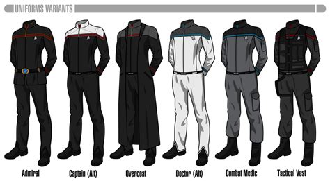 Star Trek Online 'Odyssey' Uniform Variants by HaphazArtGeek on DeviantArt