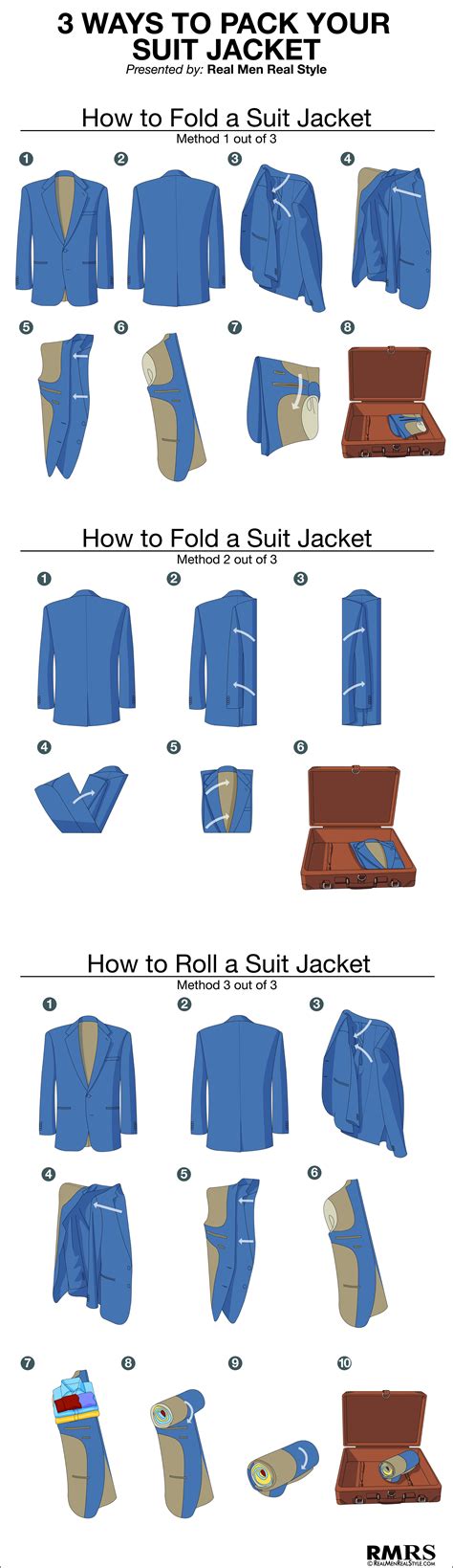 How To Fold A Suit Jacket When Traveling | Folding Sports Jackets