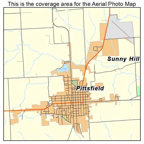 Aerial Photography Map of Pittsfield, IL Illinois