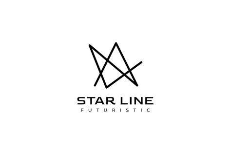 Star Line Round Logo Graphic by ffeeaarr · Creative Fabrica