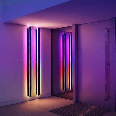 RGB Wall Light Modern Outdoor Porch Colored Balcony terrace Decoration ...