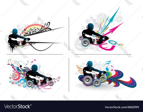 Dj background Royalty Free Vector Image - VectorStock