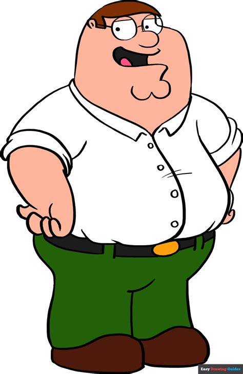 How to Draw Peter Griffin from Family Guy - Really Easy Drawing Tutorial