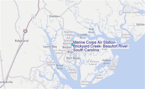 Marine Corps Air Station, Brickyard Creek, Beaufort River, South ...