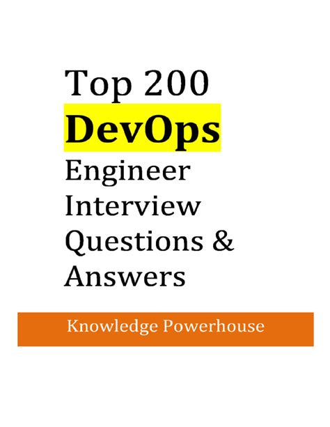 Top 200 DevOps Engineer Interview Questions & Answer