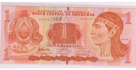 Honduras - 1 lempira unc currency note - KB Coins & Currencies