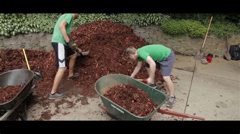 Mulch Installation - YouTube