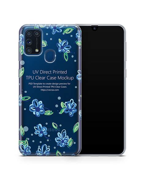 Galaxy M31 (2020) TPU Clear Case Mockup — VecRas