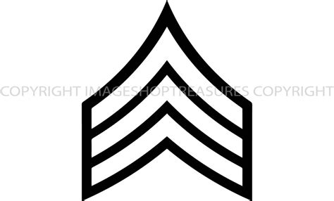 SGT Sarge SERGEANT Army Navy Marine Air Force Military Rank Patch VECTOR Jpeg Svg Png Eps Logo ...