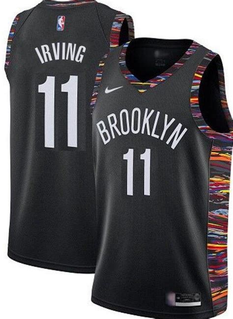 Men's Kyrie Irving Brooklyn Nets black Jersey city edition