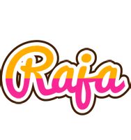 Raja Logo | Name Logo Generator - Smoothie, Summer, Birthday, Kiddo, Colors Style