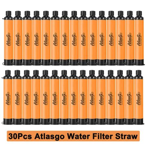 WATER FILTER STRAW Outdoor Purifier F Group Camping Emergency Survival, 3-30PACK $20.99 - PicClick