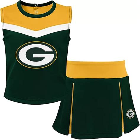 Youth Green/Gold Green Bay Packers Two-Piece Spirit Cheerleader Set