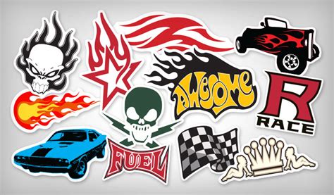 Custom Flame & Racing Stickers | High Quality