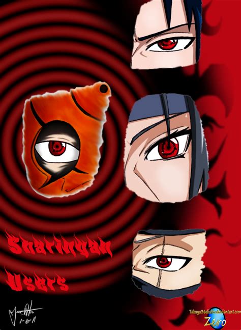 Sharingan Users 2 by T-36 on deviantART