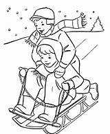 Sledding coloring Book To Print And Online sketch template
